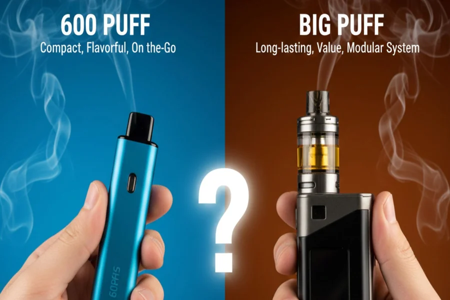 600 Puff vs Big Puff Vapes – Which One Is Worth It Today? Vape